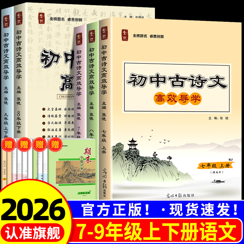 2026新版 全效 初中古诗文高效导学 七八九年级上下册 课内外课内同步课外延伸知识清单名著高效导学期末学能评价QX