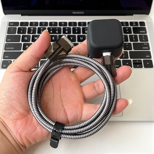 适用苹果MacBook Air M5 40W充电器壳MAC 2026款数据线保护套绕绳
