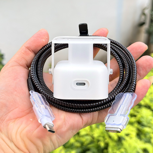 适用苹果MacBook Air 40W充电器壳电源M5 2026款数据线保护套绕绳