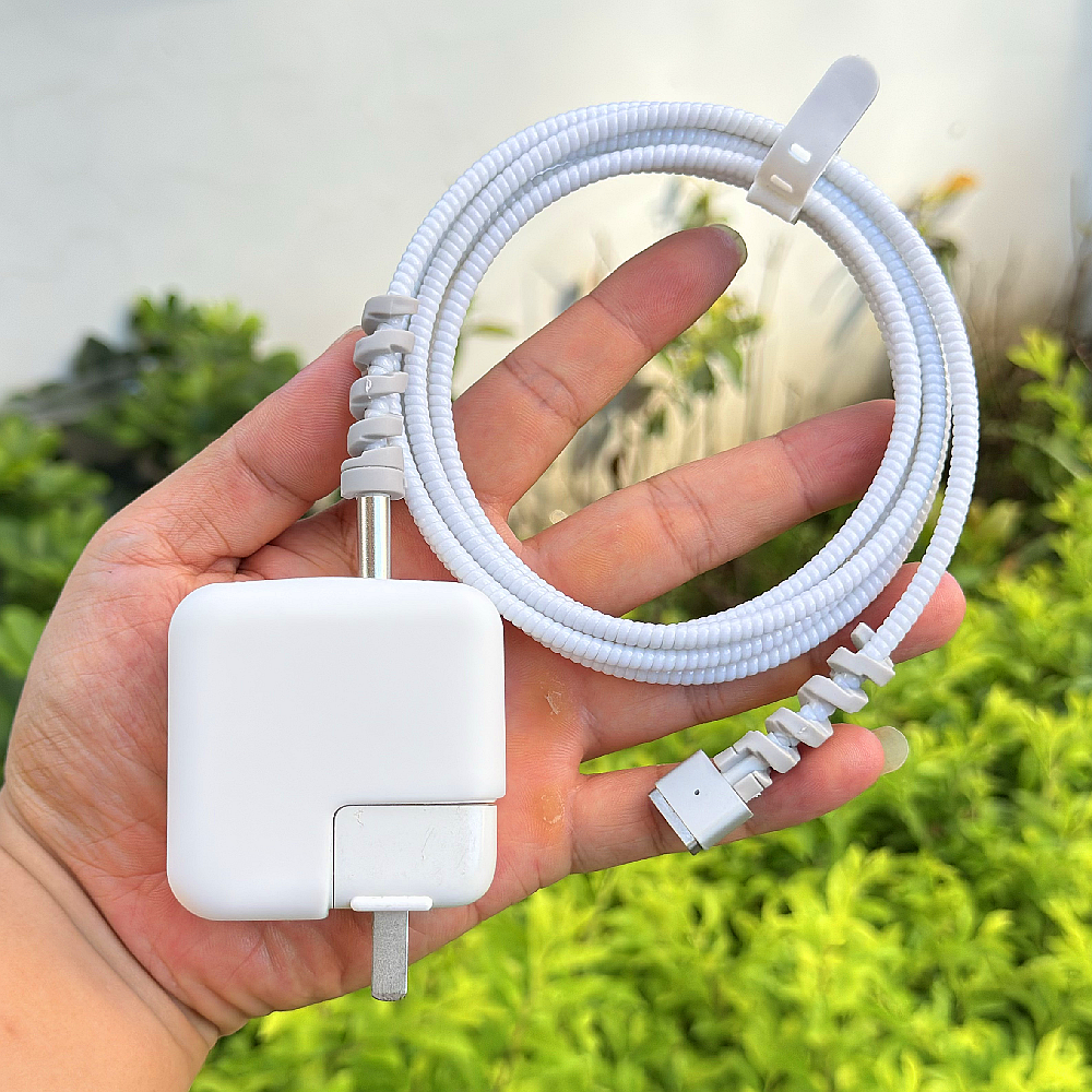 苹果笔记本Macbook Pro M3 M4数据线保护套Air 30W 70W 35W壳绕绳