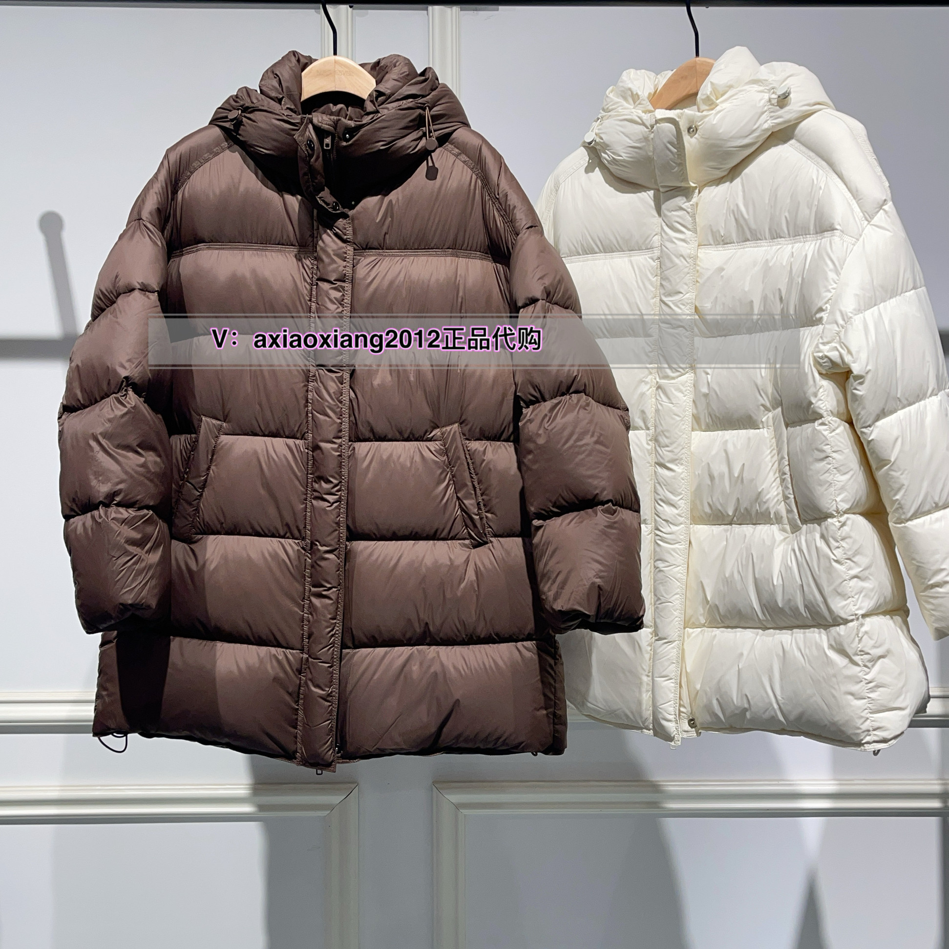 真我永恒2024冬东北抗寒加厚羽绒服中长款面包服2443A73118吊2599