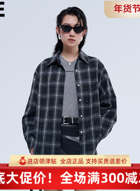 真我永恒2025冬装新款格子衬衣2541B43005吊牌899