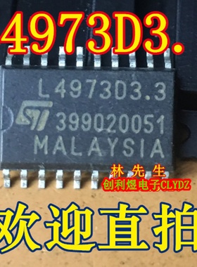L4973电源芯片 L4973D3.3  贴片SOP20 L4973D3。3直拍