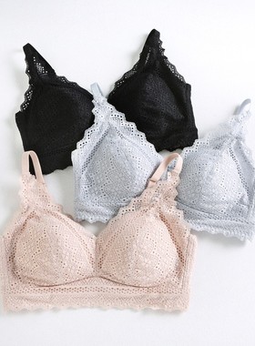 正品茜妮兰3888舒适深V全罩杯健康养护透气无钢圈文胸内衣薄文胸