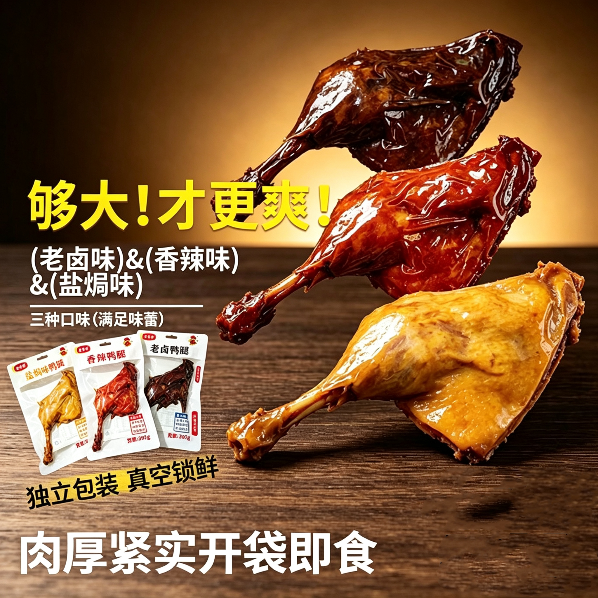 多口味真空即食大鸭腿