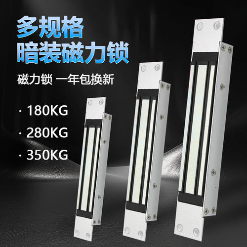 小区广告门280kg暗装嵌入磁力锁