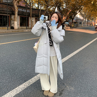 高端加厚羽绒棉服女2025冬装东北超厚中长款时尚宽松保暖棉衣代发