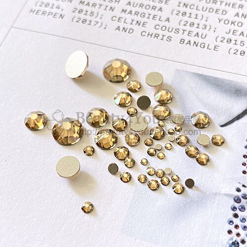 香槟圆钻水晶施华洛世奇