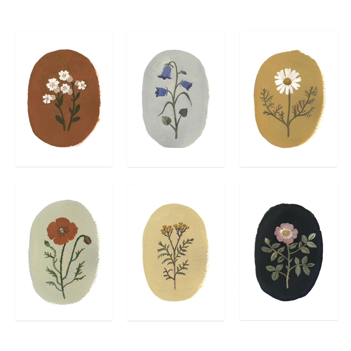 餐厅卧室小清新花卉插画装饰画