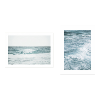 ANNA 丹麦设计大海海浪唯美摄影艺术海报 北欧客厅餐厅卧室装饰画