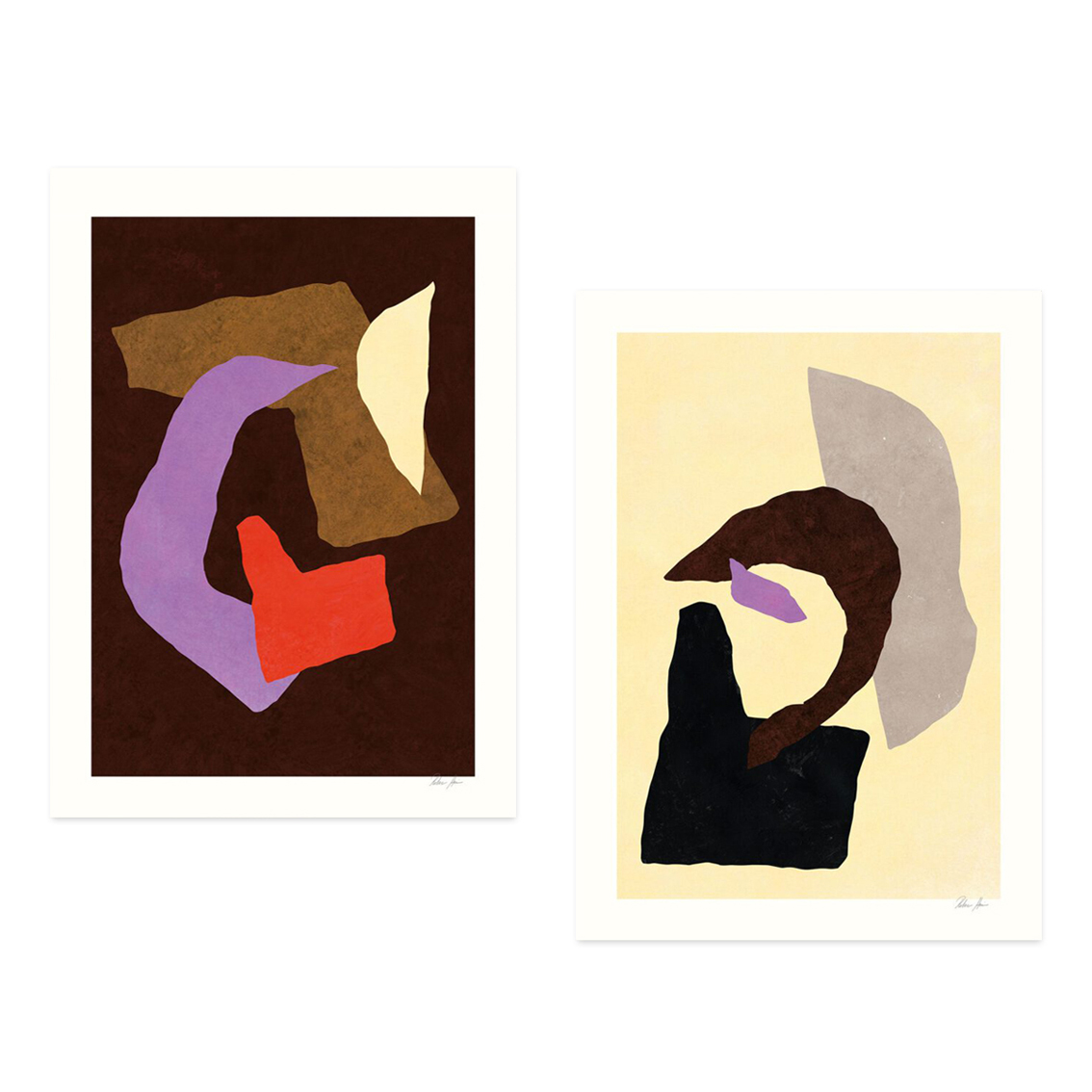 客厅卧室北欧风格抽象海报