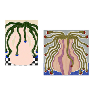 ANNA丹麦设计花卉花瓶小清新插画艺术海报北欧客厅餐厅卧室装 饰画