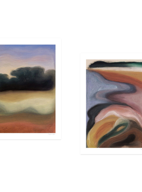 ANNA丹麦设计Mogensen Lopez抽象艺术海报北欧客厅餐厅卧室装饰画