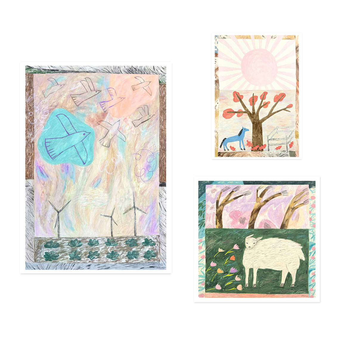 ANNA丹麦设计Alexandra Ravskaya小清新艺术海报北欧客厅卧室餐厅