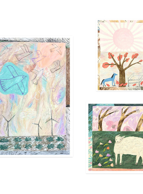 ANNA丹麦设计Alexandra Ravskaya小清新艺术海报北欧客厅卧室餐厅