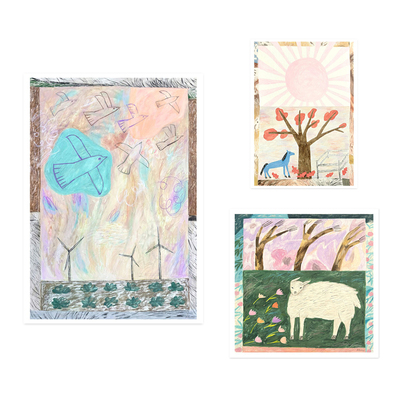 ANNA丹麦设计Alexandra Ravskaya小清新艺术海报北欧客厅卧室餐厅