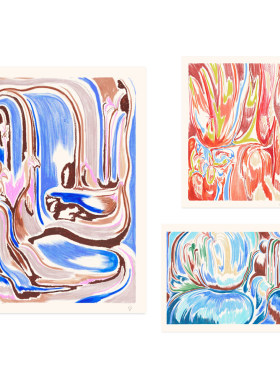 ANNA丹麦设计Karoline Gabel抽象艺术海报北欧客厅餐厅卧室装饰画
