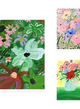 ANNA丹麦设计Katy Smail花卉插画艺术海报北欧客厅餐厅卧室装饰画