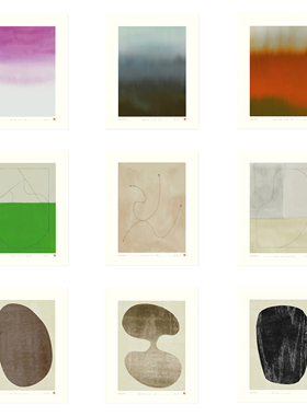 ANNA 丹麦设计Hein Studio抽象艺术海报 北欧客厅卧室餐厅装饰画