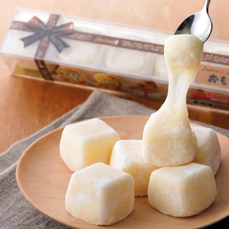 现货网红拉丝年糕日本北海道芝士零食わらく堂芝士奶乳酪甜品零食