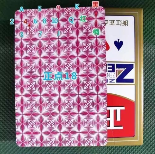 正点18魔术扑克辨牌背面认纸牌近景变魔术道具原牌手工