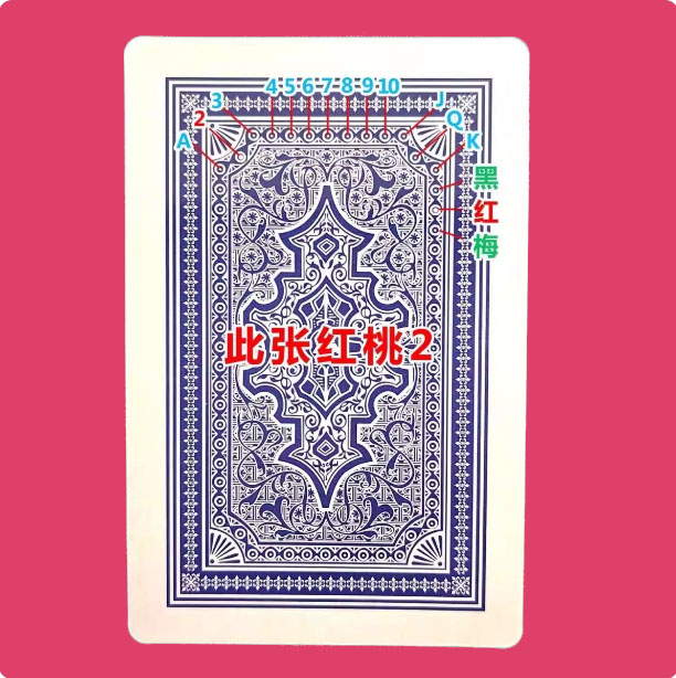 三A0803魔术扑克辨牌背面认纸牌近景变魔术道具原牌手工