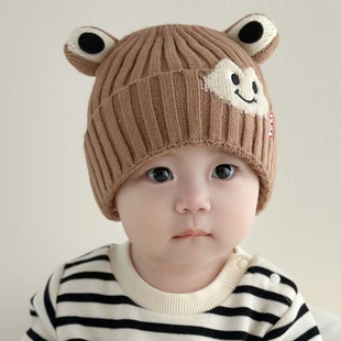 秋冬季6到12个月婴儿帽子秋冬款男宝宝1岁男童冬款儿童男孩冬天女