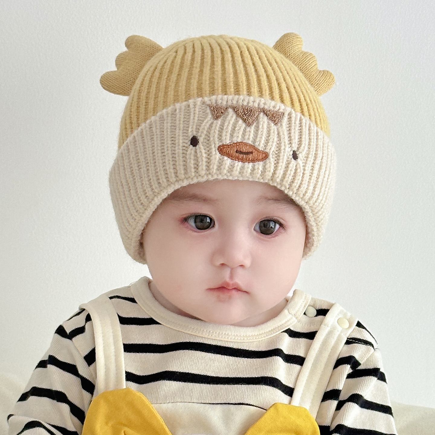 秋冬季6个月小月龄宝宝帽子男童冬天1岁儿童男孩2025新款婴儿7女8