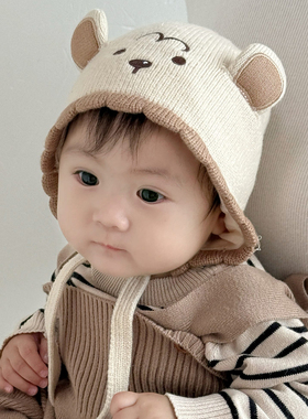 秋冬6到12个月婴儿帽子男宝宝婴幼儿冬季1岁小月龄男童2025新款女