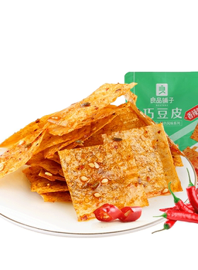 巧豆皮零食辣片良品铺子