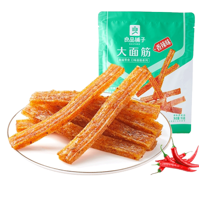【39元任选10件】良品铺子大面筋95g袋装网红小吃麻辣自选零食