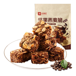 良品铺子燕麦脆坚果饼干烘焙燕麦棒代餐蛋白棒谷物棒能量棒零食