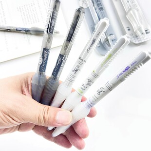 根号三减负笔按动中性笔吸卡装速干黑色笔芯中小学生刷题弹性限定