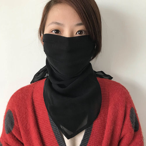真丝桑蚕丝口罩防晒夏季薄款透气