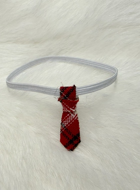 10-15cm棉花娃娃用领结黑色红色领带配件