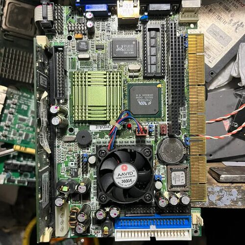 询价购-威达工控机，主板PCISA-C800EV V1.1 拆机原装