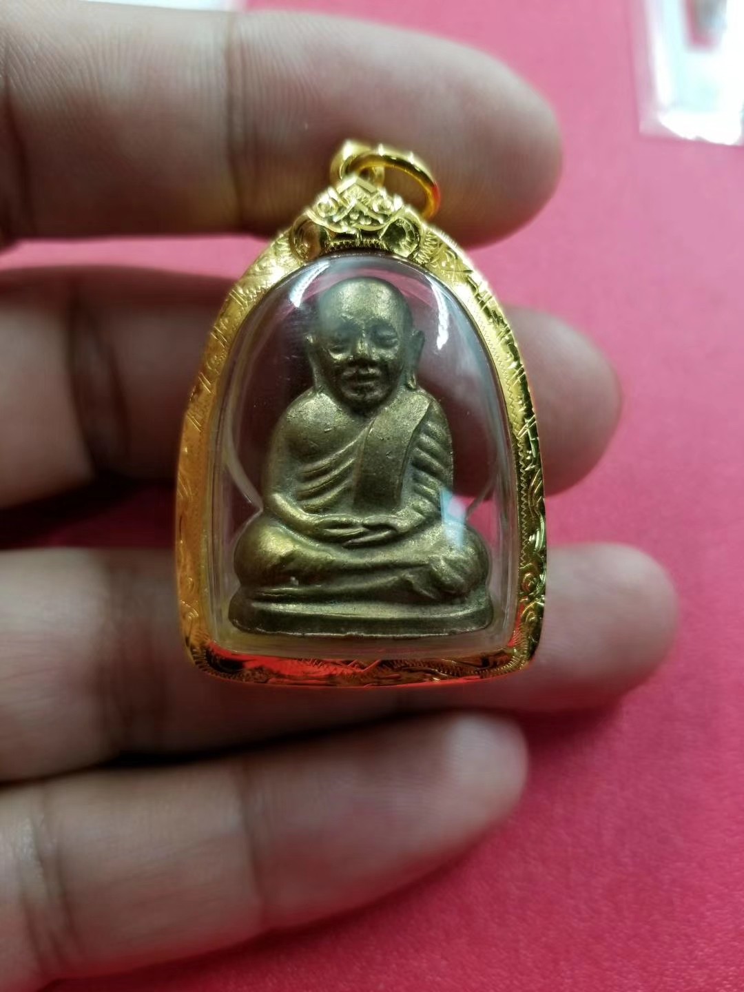 龙婆银 龙婆艮 佛历2515 财佛 小立尊 包纯金防水壳