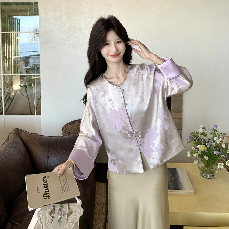 【新款】紫罗兰新中式外套B208-268008-P150K268,女装短外套,浙宝208