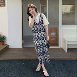 【现货】套装重工镂空花瓣罩衫＋休闲背心裙B208-9051-P155K228，女装运动套装，浙宝208