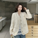 【新款】白色亮片气质款小香风外套B208-268005-P165K289，女装短外套，浙宝208