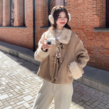 新款现货数据好！90绒卡其色拼接羽绒服外套B208-9091-P245K358，女装羽绒服，浙宝208