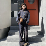 【新款】复古菱格牛仔外套＋阔腿裤B208-268003-P210K329，女装运动套装，浙宝208