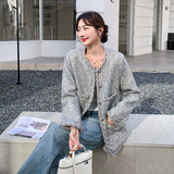 【新款】灰色小香外套B208-268006-P165K289，女装运动套装，浙宝208