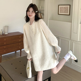 【现货】立体钉珠花呢连衣裙B208-9001-P135K188，女装连衣裙，浙宝208