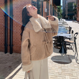 新款现货数据好！90绒卡其色拼接羽绒服外套B208-9091-P245K358，女装羽绒服，浙宝208