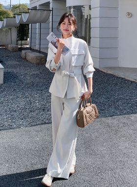 【新款首发】工装风立领外套＋阔腿裤B208-268007-P195K319