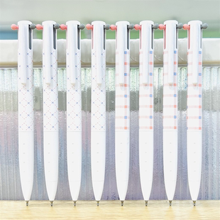 MINISO名创优品三帆系列简约三角笔杆红黑蓝三色按动中性笔0.5mm