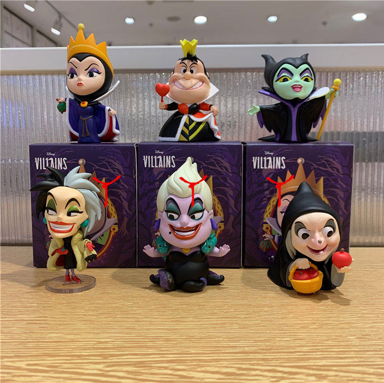 miniso名创优品迪士尼反派邪恶皇后女巫乌苏拉红心皇后盲盒摆件