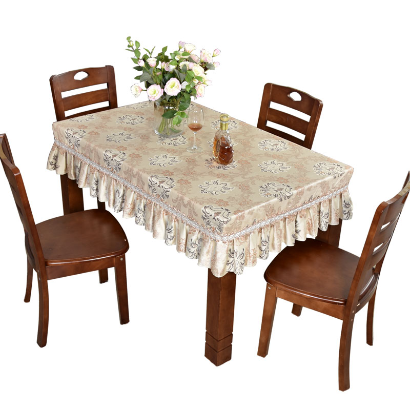 欧式高档茶几桌台布桌罩亚麻布艺正方形桌子罩布台裙家用餐座布