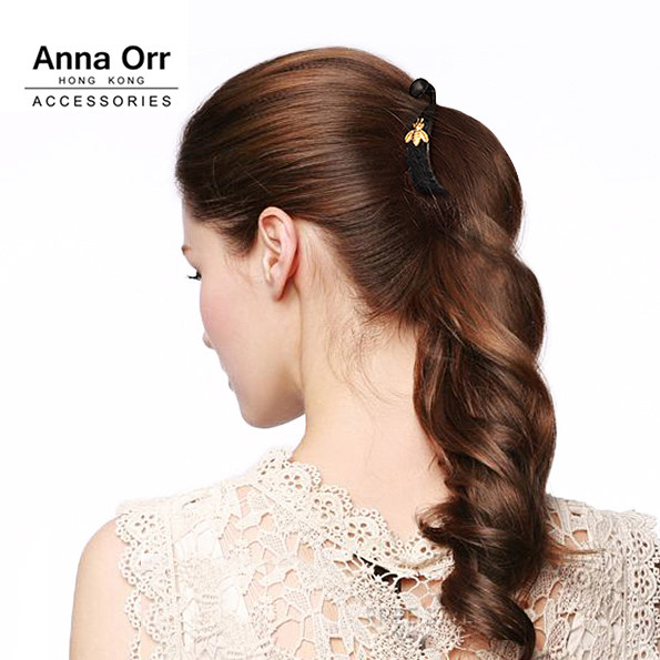 anna orr品牌发饰简约小蜜蜂马尾扣竖夹香蕉夹盘发女韩国百搭气质